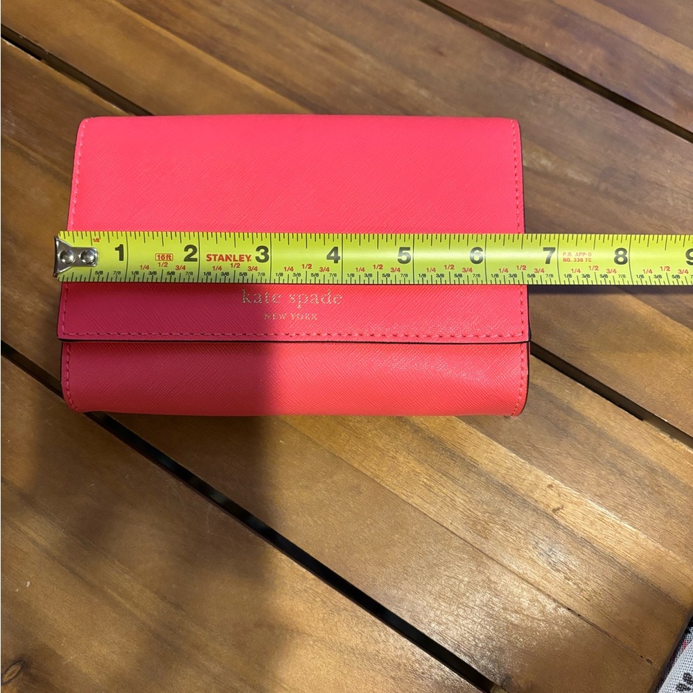 Kate Spade Coral/pink clutch bag EUC - Picture 2 of 11